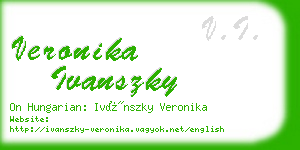 veronika ivanszky business card